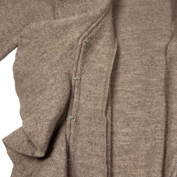 VTG SUSAN BRISTOL Boho Wool Cardigan Sz.S Ruffle Bell Sleeve Cottage Whimsical - Picture 6 of 9